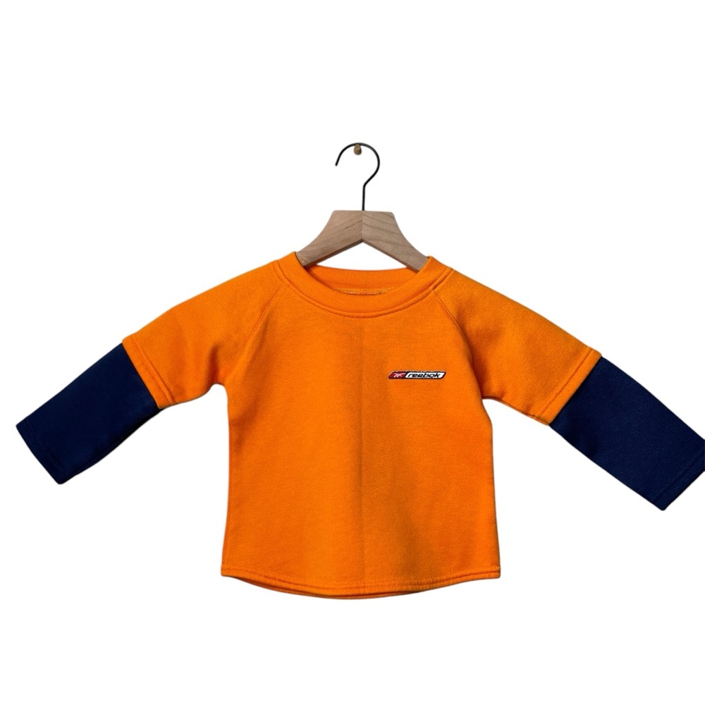 90s Vintage Reebok 24 Month Long Sleeve Crewneck Sweater Sweatshirt